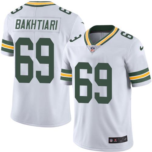 2019 Men Green Bay Packers #69 Bakhtiari White Nike Vapor Untouchable Limited NFL Jersey->green bay packers->NFL Jersey